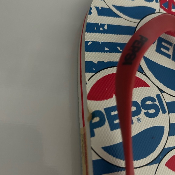 2009 Rare Vintage Pepsi Flip flops SIZE 5/6 SMALL - Picture 4 of 4